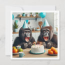 Search for gorilla birthday invitations Monkey
