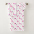 Search for pink flamingo bath towels Initials