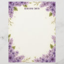 Search for purple stationery paper Floral