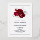 Search for red and silver wedding invitations Vintage
