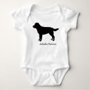 Search for dog baby clothes Black lab