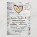 Search for birch trees wedding invitations Rustic