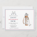 Search for golf birthday invitations Adult