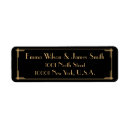 Search for art deco return address labels Gold