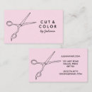 Search for salon business cards Minimal