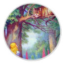 Search for cat knobs and pulls Alice in wonderland