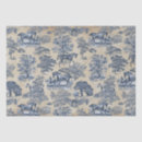 Search for blue toile tissue paper Decoupage