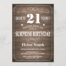 Search for rustic 21st birthday invitations Cheers to 21 years