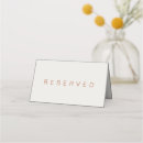 Search for reserved place cards Seating