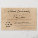 Search for certificate of authenticity Professional