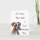 Search for boxer dog birthday cards Cake
