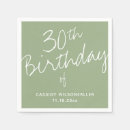Search for 30th birthday napkins Simple
