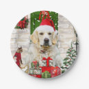 Search for golden retriever christmas plates Pet