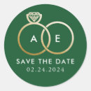 Search for save the date labels Green