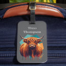 Search for cow luggage tags Illustration