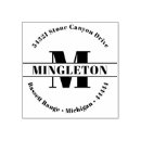 Search for family name rubber stamps Initial