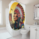 Search for native american shower curtains Chief