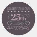Search for 25th anniversary stickers Hearts