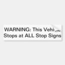 Search for stop sign bumper stickers Car