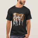 Search for black and white cow print tshirts Calf