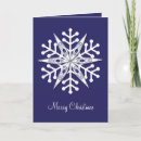 Search for blue and white christmas cards Snowflake