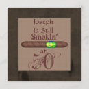 Search for cigar birthday invitations Men