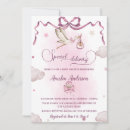 Search for vintage stork baby shower invitations Modern