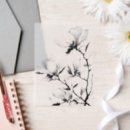 Search for magnolia invitations Black