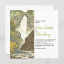 Search for waterfall wedding invitations Watercolor