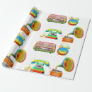 Search for clock wrapping paper Whimsical