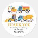 Search for construction party stickers Construction truck birthday