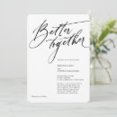 Search for better together invitations Black and white