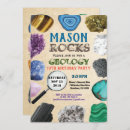 Search for crystal invitations Geology party