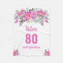 Search for 80th birthday blankets Eighty