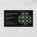 Search for shamrock business cards Irish