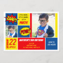 Search for superhero birthday invitations Boys