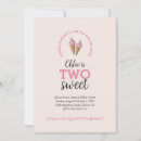 Search for baby girl second birthday invitations Two sweet