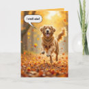 Search for funny autumn cards Dog