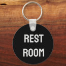 Search for restroom keychains Black and white