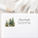 Search for pine trees return address labels Woodland