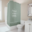 Search for business logo shower curtains Branding