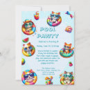 Search for pool cat invitations For kids