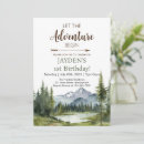 Search for adventure birthday invitations Forest
