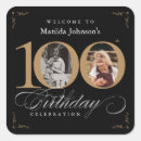 Search for 100th birthday stickers Typography