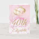 Search for 40th birthday cards Feminine