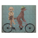 Search for bicycle puzzles Dogs on bicycles