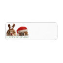 Search for christmas dog return address labels Puppy