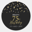 Search for 75th birthday stickers Gold