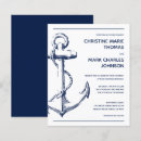 Search for navy and coral wedding invitations Nautical