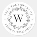 Search for library bookplates Floral wreath